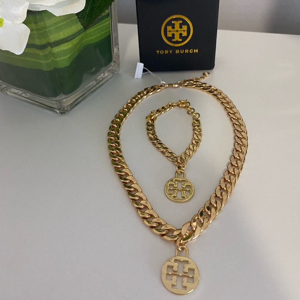 Tory Burch Necklace & Bracelet Set